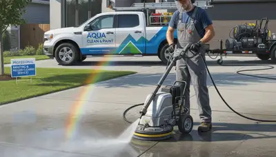 Beverly, MA concrete pressure cleaning for driveways, walkways, and patios by Beverly Paint Pros