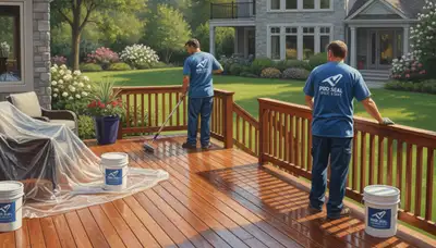 Deck sealing in Beverly, MA by Beverly Paint Pros for coastal weather and moisture protection