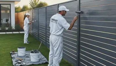 Fence painting in Beverly, MA by professional painters for durable exterior protection