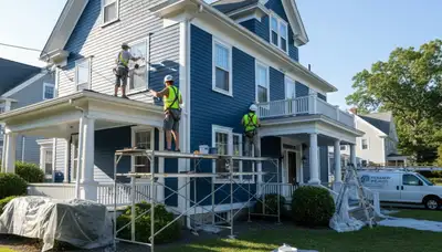 Professional painting crew serving Beverly, MA for interior and exterior house painting services
