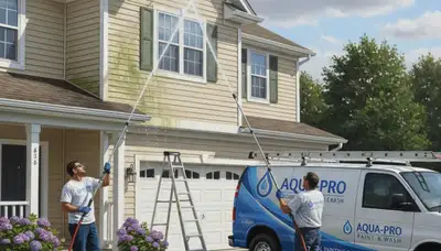 Vinyl siding pressure cleaning in Beverly, MA to remove dirt, mildew, and salt buildup
